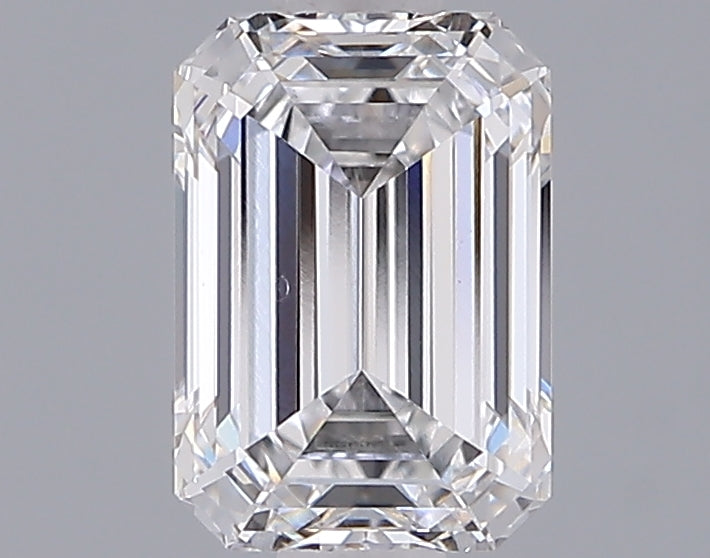 1.53 Carat Emerald Shaped, Ideal Cut, D Color, VVS2 Clarity, IGI Certified Lab Grown Diamond