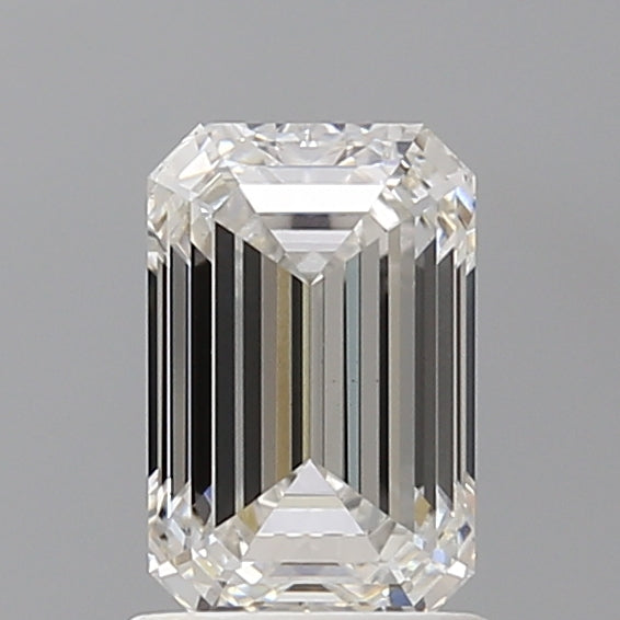 1.55 Carat Emerald Shaped, Ideal Cut, F Color, VS1 Clarity, IGI Certified Lab Grown Diamond
