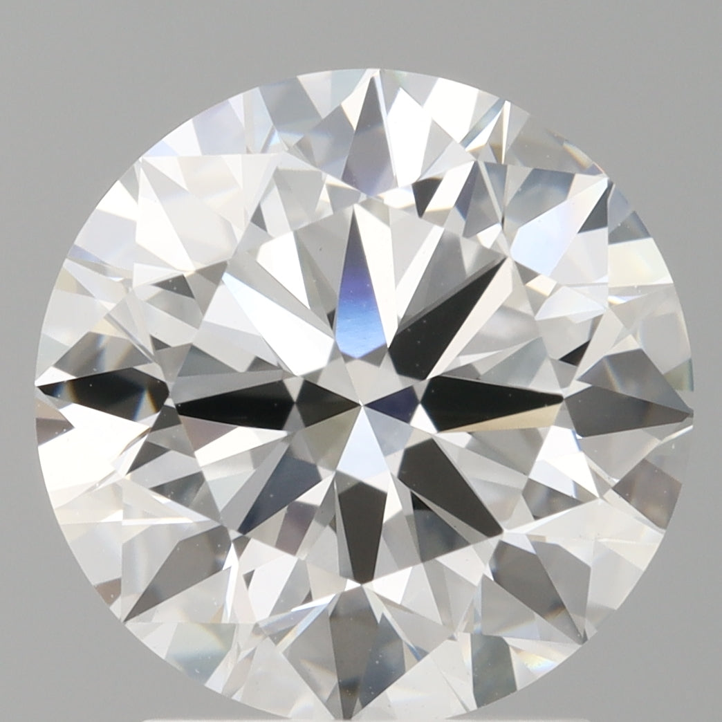 2.50 Carat Round Shaped, Excellent Cut, E Color, VVS2 Clarity, IGI Certified Lab Grown Diamond