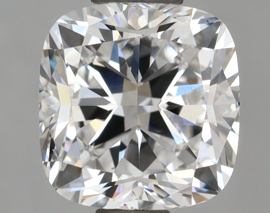1.67 Carat Cushion Shaped, Excellent Cut, D Color, VVS2 Clarity, IGI Certified Lab Grown Diamond