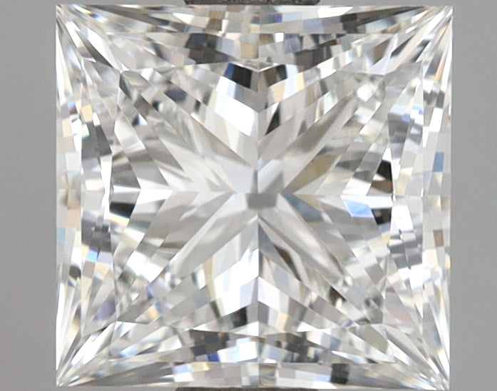 2.51 Carat Princess Shaped, Ideal Cut, F Color, VVS2 Clarity, IGI Certified Lab Grown Diamond