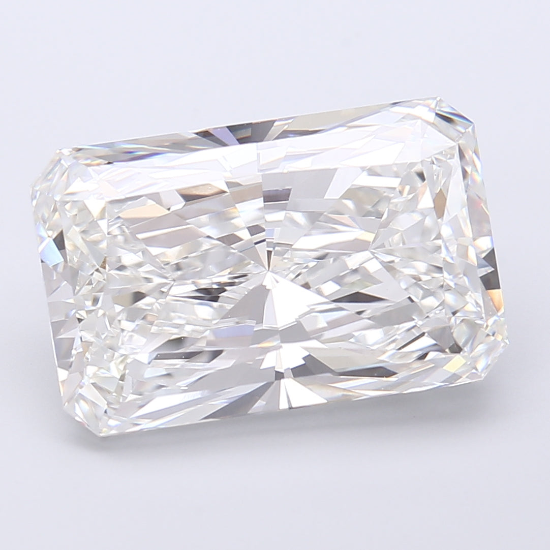 9.84 Carat Radiant Shaped, Very Good Cut, F Color, VVS2 Clarity, IGI Certified Lab Grown Diamond