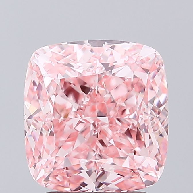 2.86 Carat Cushion Shaped, Ideal Cut, VVS2 Clarity, IGI Certified Lab Grown Diamond