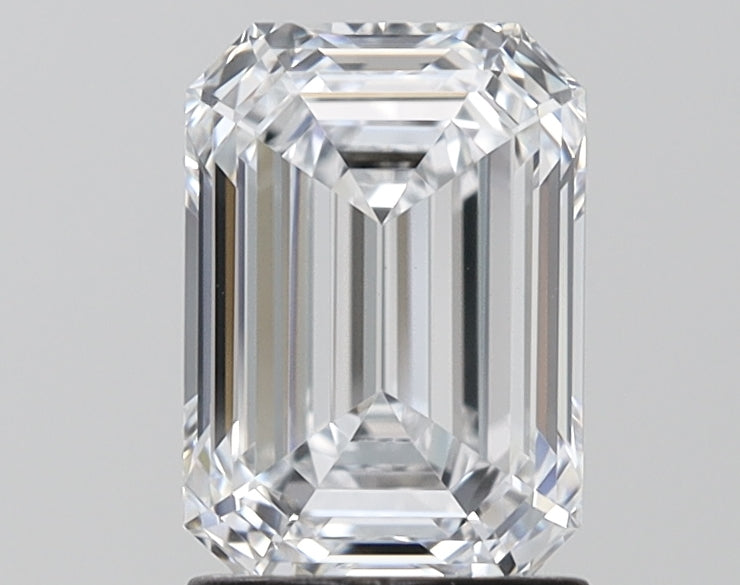 1.86 Carat Emerald Shaped, Ideal Cut, D Color, VS1 Clarity, IGI Certified Lab Grown Diamond