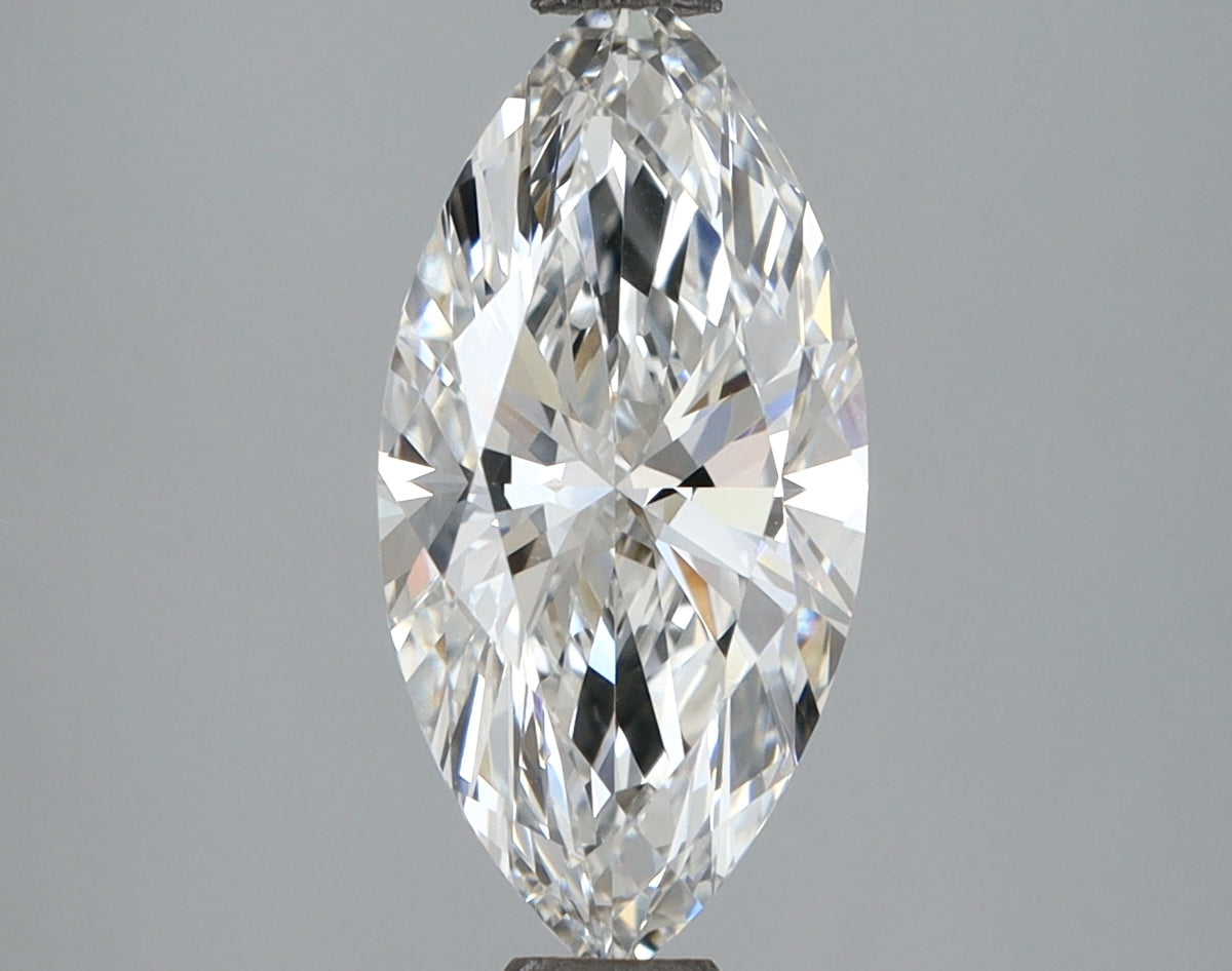 2.03 Carat Marquise Shaped, Ideal Cut, E Color, VVS2 Clarity, IGI Certified Lab Grown Diamond