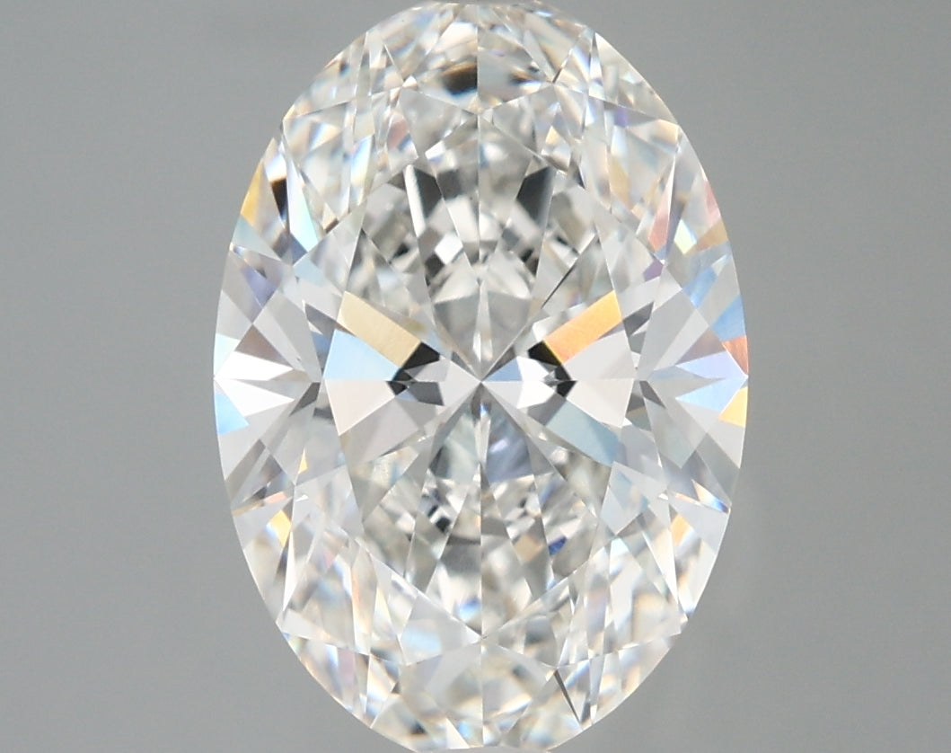 4.01 Carat Oval Shaped, Very Good Cut, G Color, VVS2 Clarity, IGI Certified Lab Grown Diamond