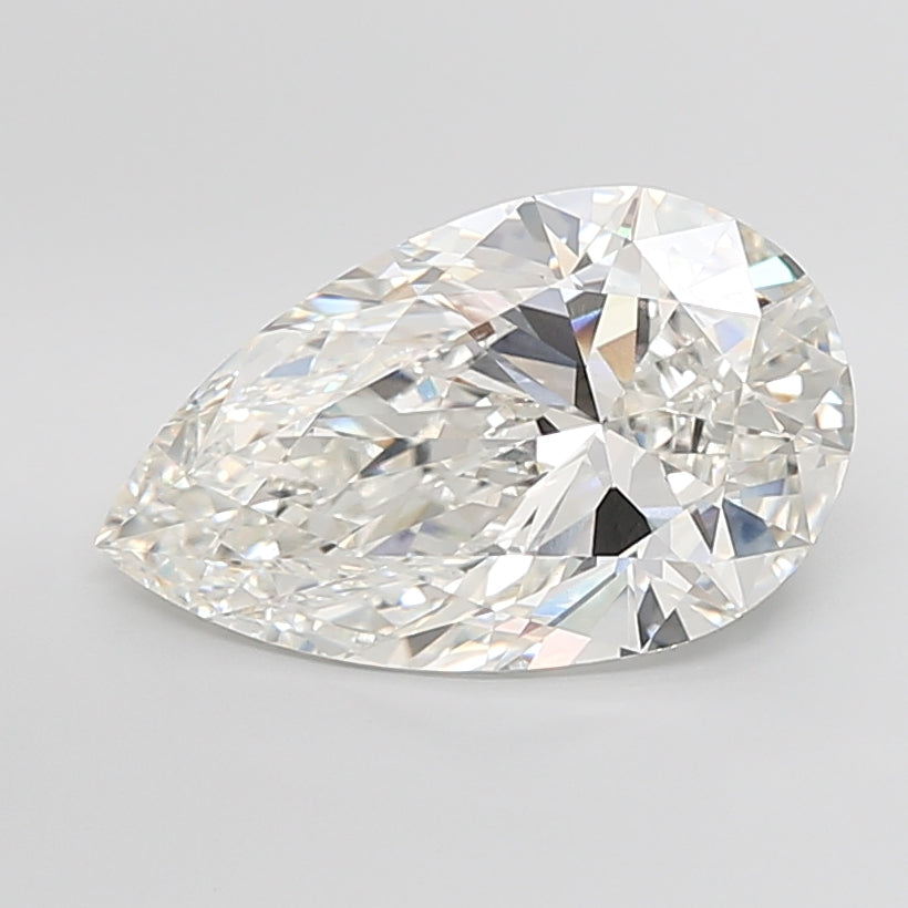 10.02 Carat Pear Shaped, Ideal Cut, G Color, VVS2 Clarity, IGI Certified Lab Grown Diamond