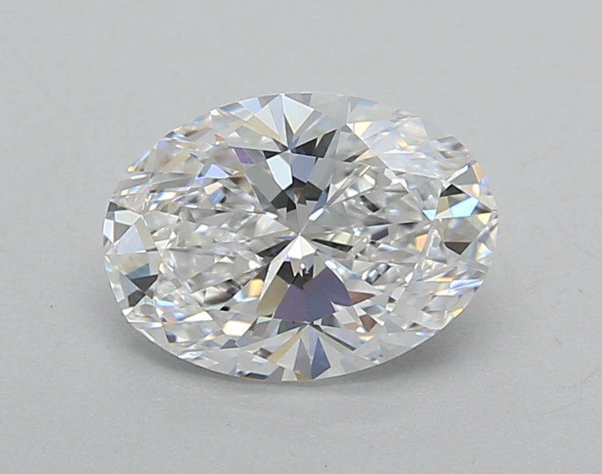 1.50 Carat Oval Shaped, Excellent Cut, D Color, VVS2 Clarity, IGI Certified Lab Grown Diamond