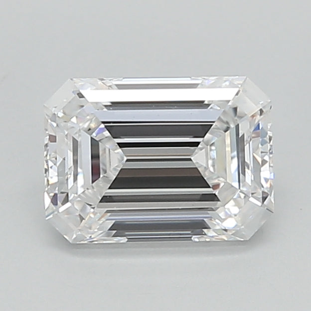 1.09 Carat Emerald Shaped, Ideal Cut, D Color, VVS2 Clarity, IGI Certified Lab Grown Diamond