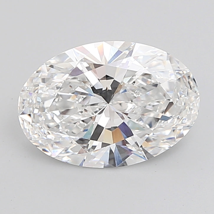 5.55 Carat Oval Shaped, Ideal Cut, D Color, VS1 Clarity, IGI Certified Lab Grown Diamond