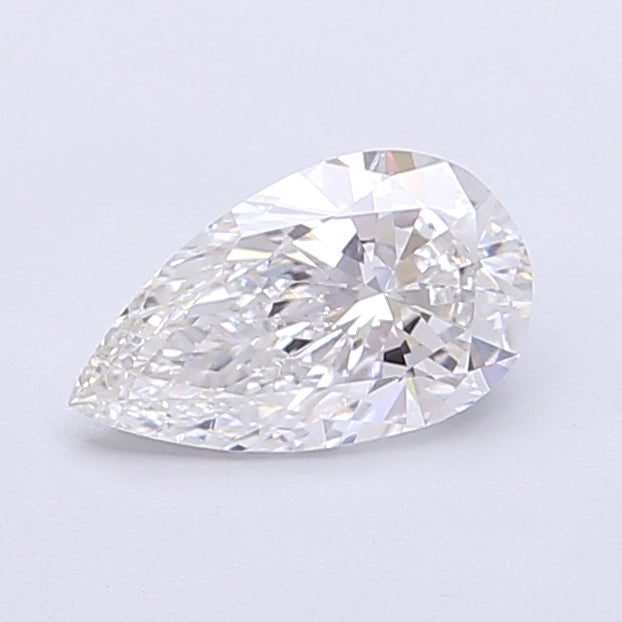0.69 Carat Pear Shaped, Very Good Cut, E Color, VVS2 Clarity, IGI Certified Lab Grown Diamond