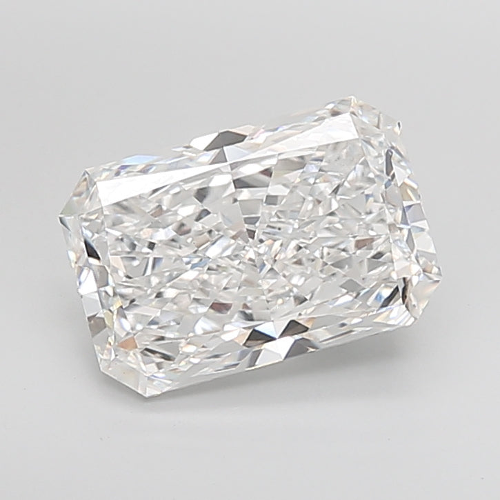 6.08 Carat Radiant Shaped, Excellent Cut, E Color, VVS2 Clarity, IGI Certified Lab Grown Diamond