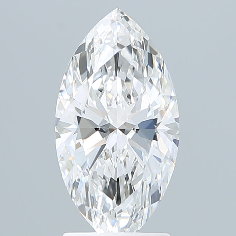 2.10 Carat Marquise Shaped, Ideal Cut, D Color, VVS2 Clarity, IGI Certified Lab Grown Diamond