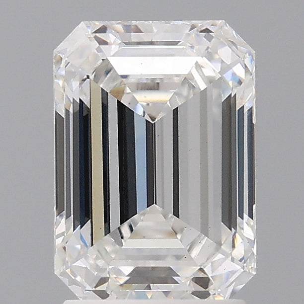 2.53 Carat Emerald Shaped, Ideal Cut, E Color, VS1 Clarity, IGI Certified Lab Grown Diamond