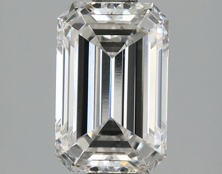 2.08 Carat Emerald Shaped, Ideal Cut, E Color, VS2 Clarity, IGI Certified Lab Grown Diamond