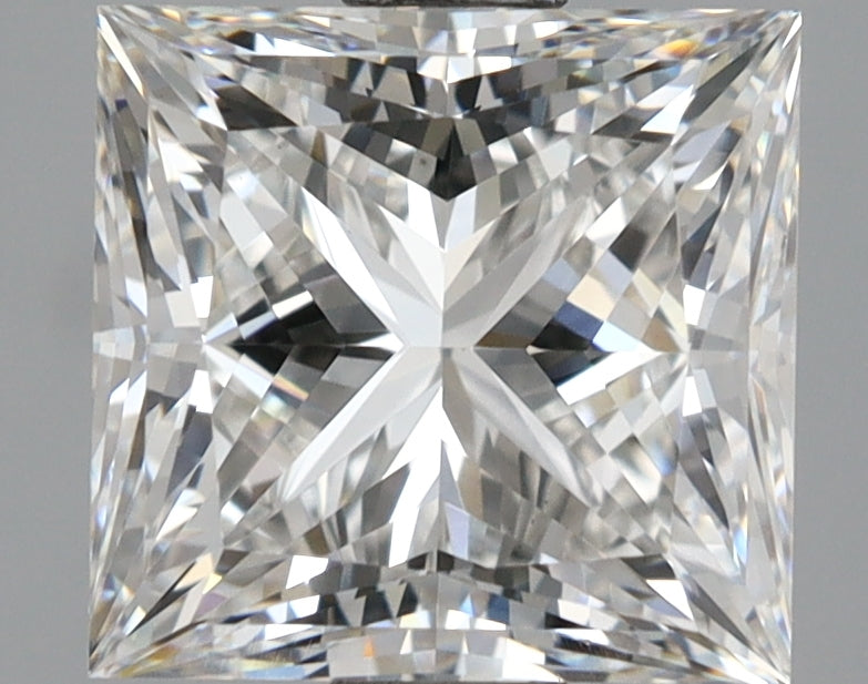 2.56 Carat Princess Shaped, Ideal Cut, F Color, VS1 Clarity, IGI Certified Lab Grown Diamond