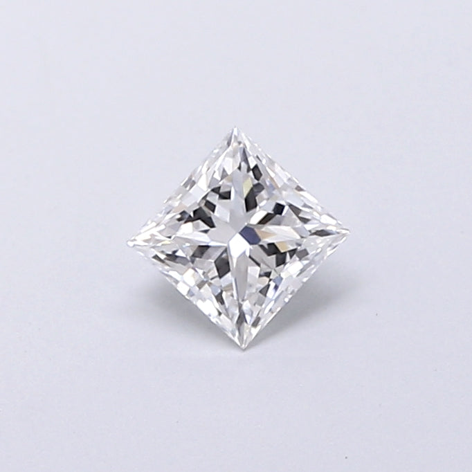 0.38 Carat Princess Shaped, Very Good Cut, D Color, VVS1 Clarity, IGI Certified Lab Grown Diamond