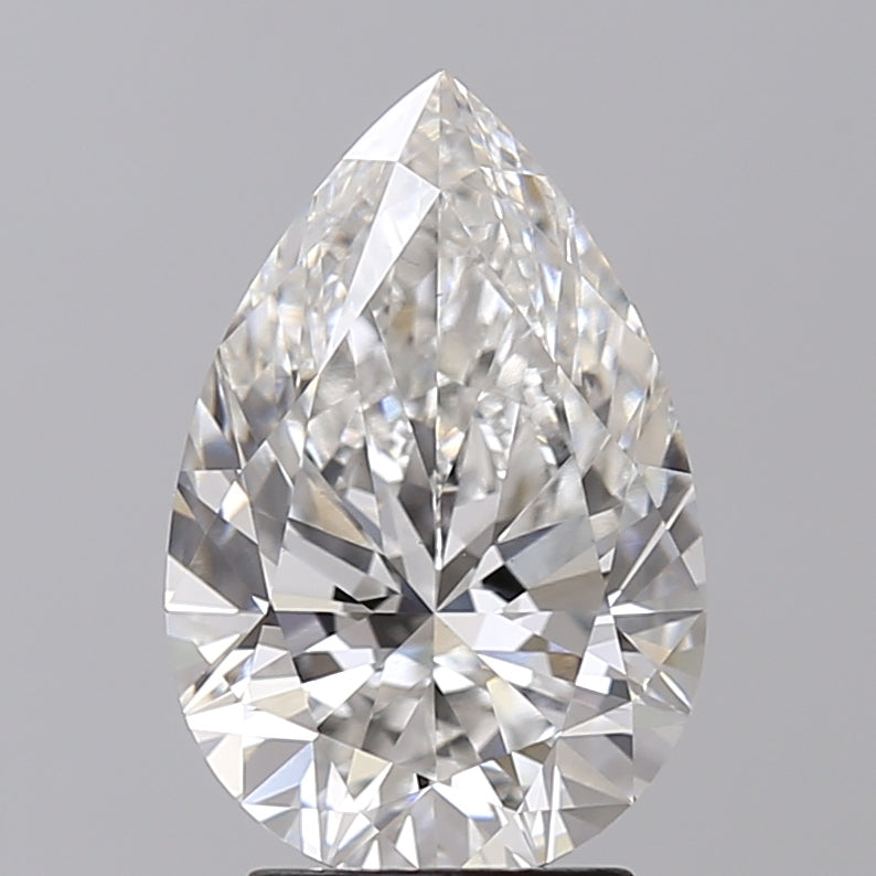 3.08 Carat Pear Shaped, Ideal Cut, G Color, VS1 Clarity, IGI Certified Lab Grown Diamond