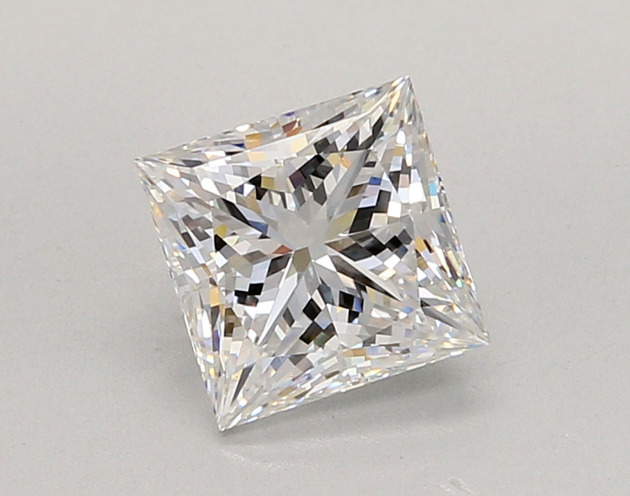 2.03 Carat Princess Shaped, Ideal Cut, D Color, VVS2 Clarity, IGI Certified Lab Grown Diamond