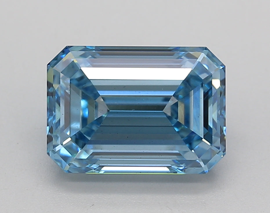 2.83 Carat Emerald Shaped, Ideal Cut, VS2 Clarity, IGI Certified Lab Grown Diamond