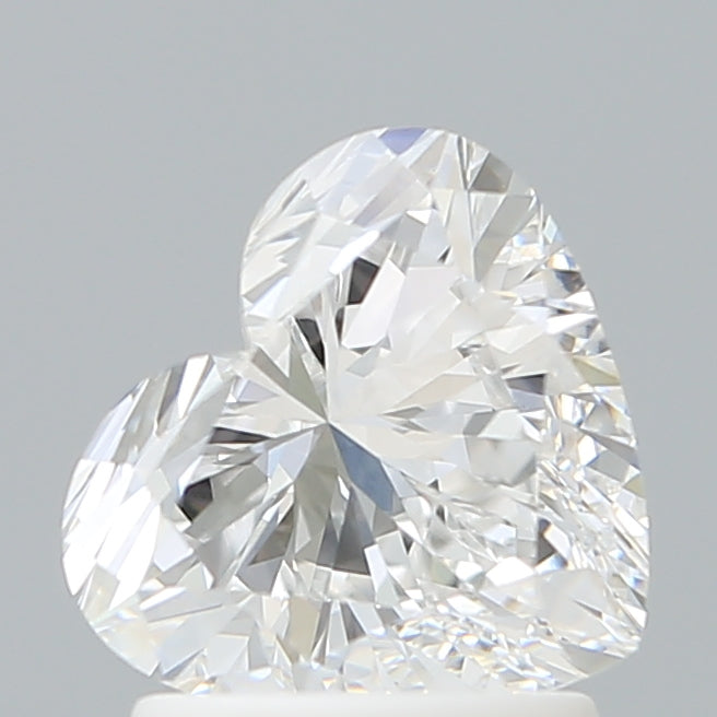 1.60 Carat Heart Shaped, Excellent Cut, D Color, VVS2 Clarity, IGI Certified Lab Grown Diamond