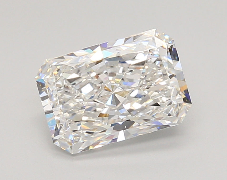 2.04 Carat Radiant Shaped, Ideal Cut, D Color, VVS2 Clarity, IGI Certified Lab Grown Diamond