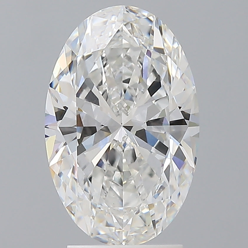 3.08 Carat Oval Shaped, Ideal Cut, E Color, VVS2 Clarity, IGI Certified Lab Grown Diamond