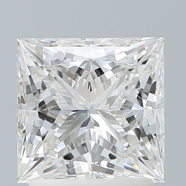 2.08 Carat Princess Shaped, Ideal Cut, F Color, VVS2 Clarity, IGI Certified Lab Grown Diamond