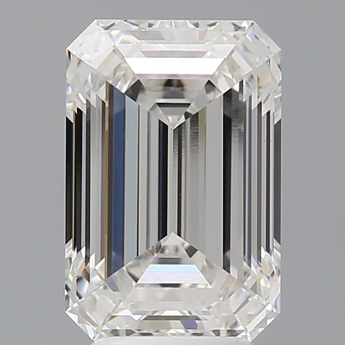 4.59 Carat Emerald Shaped, Ideal Cut, F Color, VS1 Clarity, IGI Certified Lab Grown Diamond