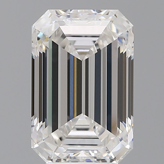 4.53 Carat Emerald Shaped, Ideal Cut, E Color, VVS2 Clarity, IGI Certified Lab Grown Diamond