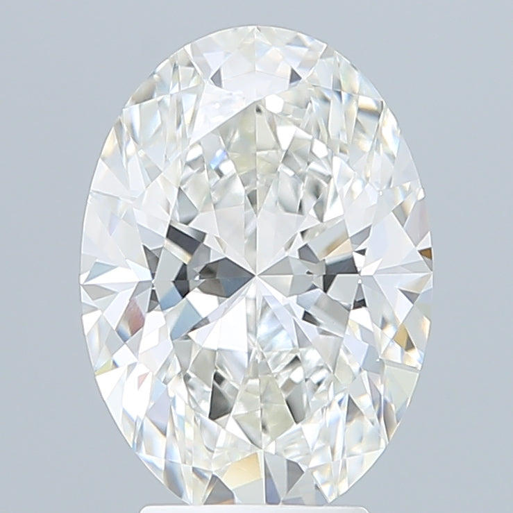 4.21 Carat Oval Shaped, Excellent Cut, G Color, VVS2 Clarity, IGI Certified Lab Grown Diamond