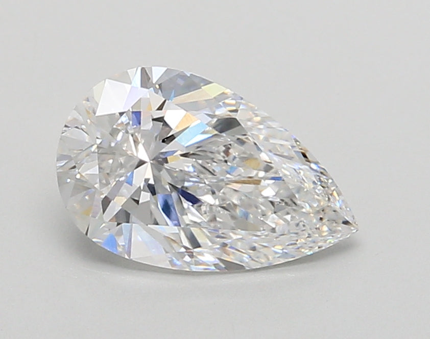 1.53 Carat Pear Shaped, Ideal Cut, E Color, VVS1 Clarity, IGI Certified Lab Grown Diamond