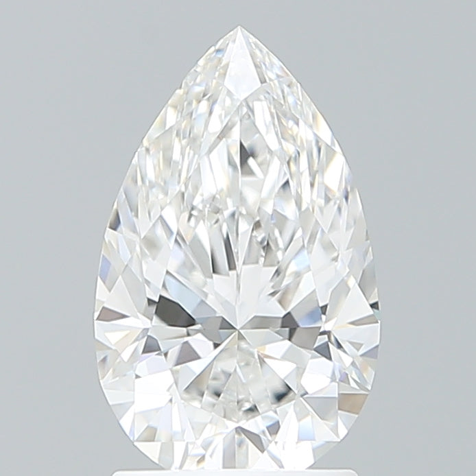 1.90 Carat Pear Shaped, Ideal Cut, E Color, VVS1 Clarity, IGI Certified Lab Grown Diamond