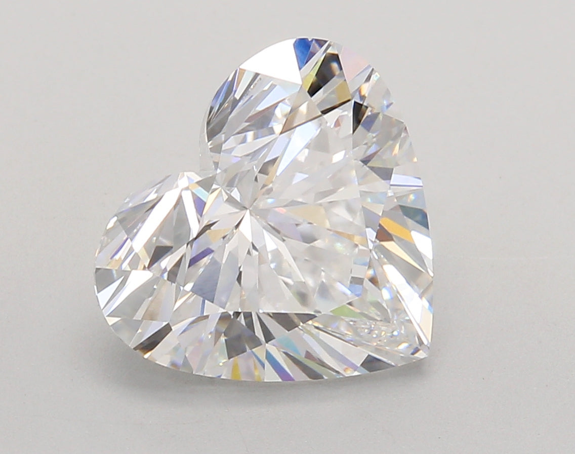 4.54 Carat Heart Shaped, Ideal Cut, D Color, VS1 Clarity, IGI Certified Lab Grown Diamond
