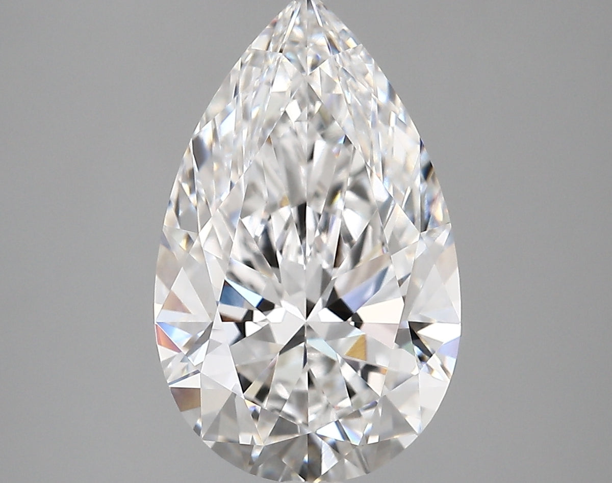 4.19 Carat Pear Shaped, Very Good Cut, E Color, VVS1 Clarity, IGI Certified Lab Grown Diamond