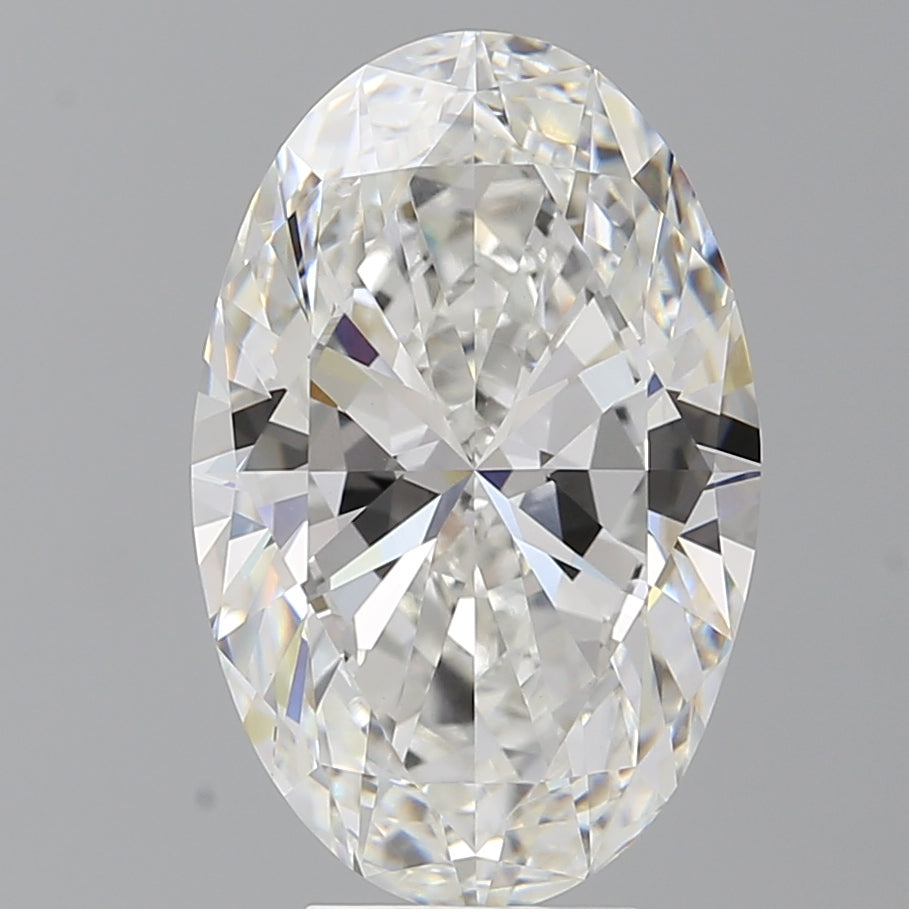 6.04 Carat Oval Shaped, Ideal Cut, F Color, VVS2 Clarity, IGI Certified Lab Grown Diamond