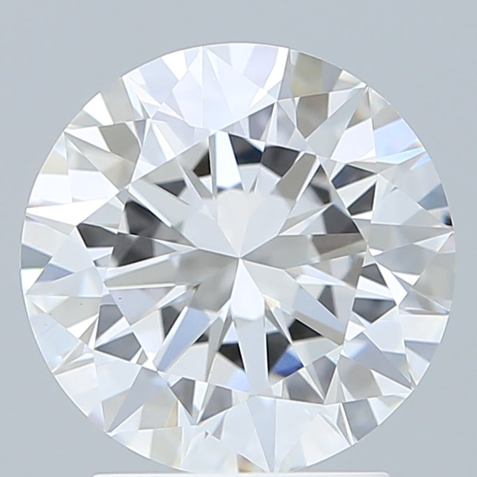 2.45 Carat Round Shaped, Excellent Cut, D Color, VVS2 Clarity, IGI Certified Lab Grown Diamond