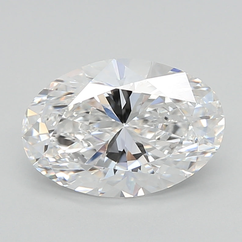 2.07 Carat Oval Shaped, Excellent Cut, D Color, VVS2 Clarity, IGI Certified Lab Grown Diamond
