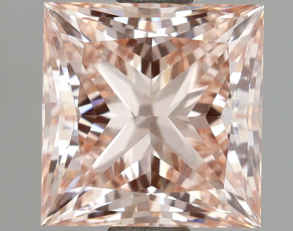 2.55 Carat Princess Shaped, Ideal Cut, VVS2 Clarity, IGI Certified Lab Grown Diamond