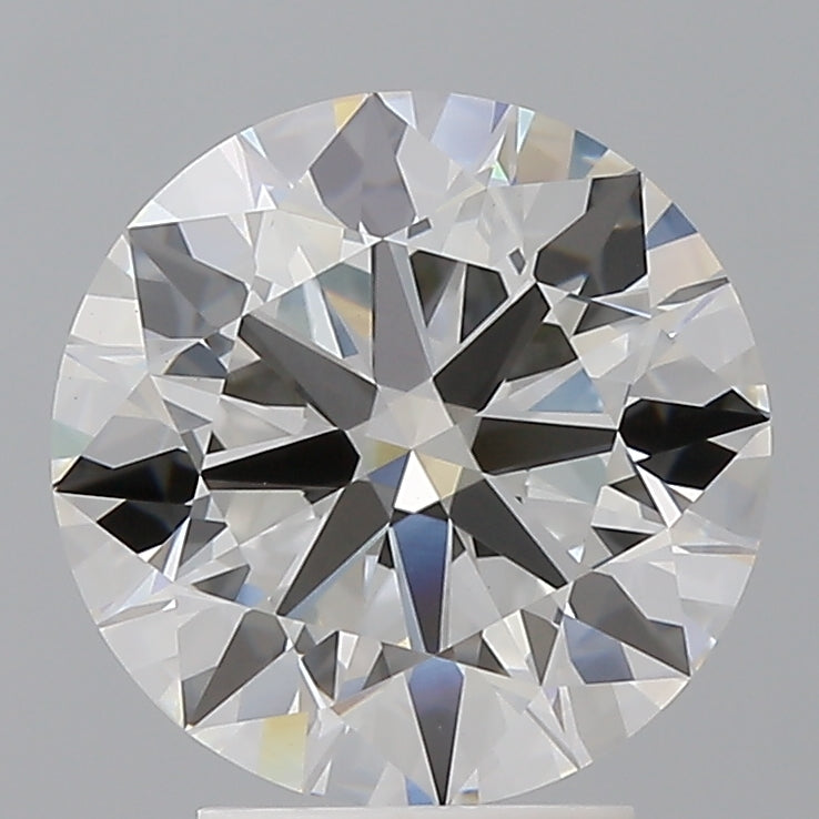3.57 Carat Round Shaped, Ideal Cut, F Color, VVS2 Clarity, IGI Certified Lab Grown Diamond