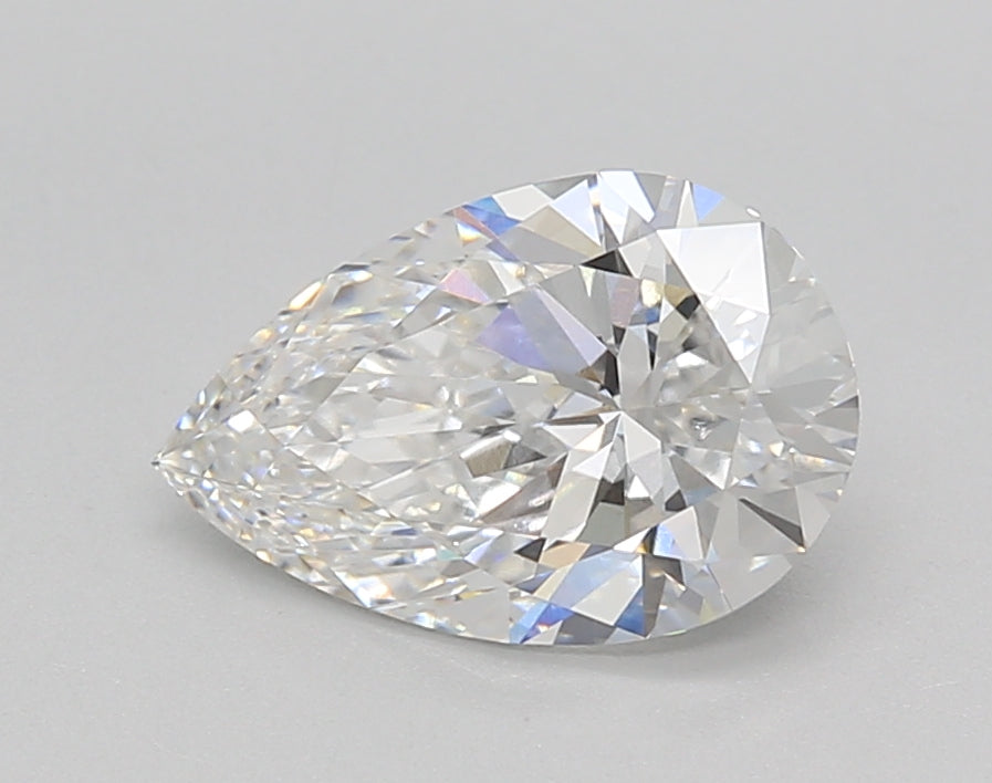 1.52 Carat Pear Shaped, Excellent Cut, E Color, VVS1 Clarity, IGI Certified Lab Grown Diamond