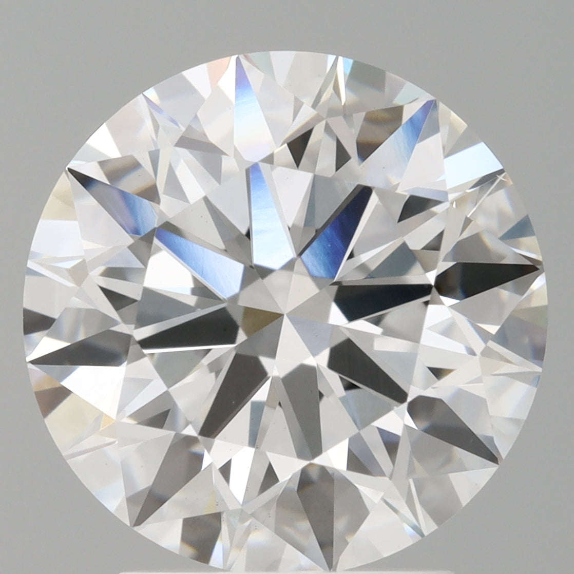 3.03 Carat Round Shaped, Ideal Cut, E Color, VVS2 Clarity, IGI Certified Lab Grown Diamond