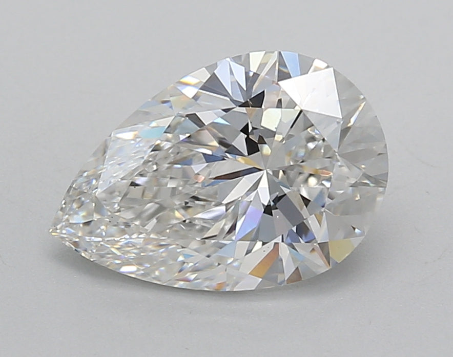 2.02 Carat Pear Shaped, Excellent Cut, F Color, VS1 Clarity, IGI Certified Lab Grown Diamond