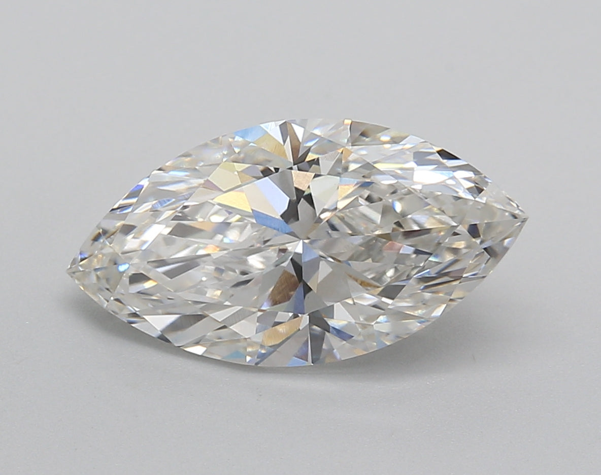 3.00 Carat Marquise Shaped, Excellent Cut, G Color, VVS2 Clarity, IGI Certified Lab Grown Diamond