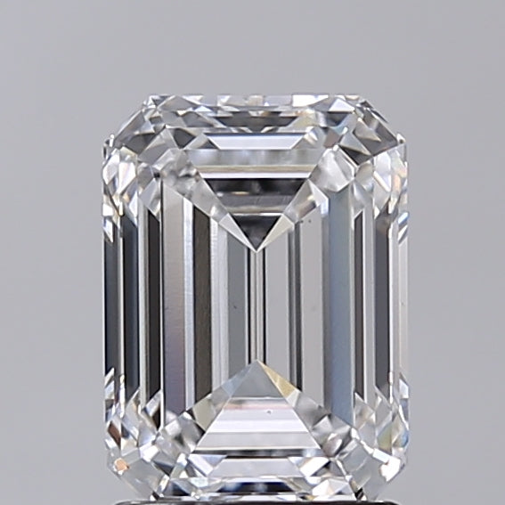 2.00 Carat Emerald Shaped, Excellent Cut, E Color, VS2 Clarity, IGI Certified Lab Grown Diamond