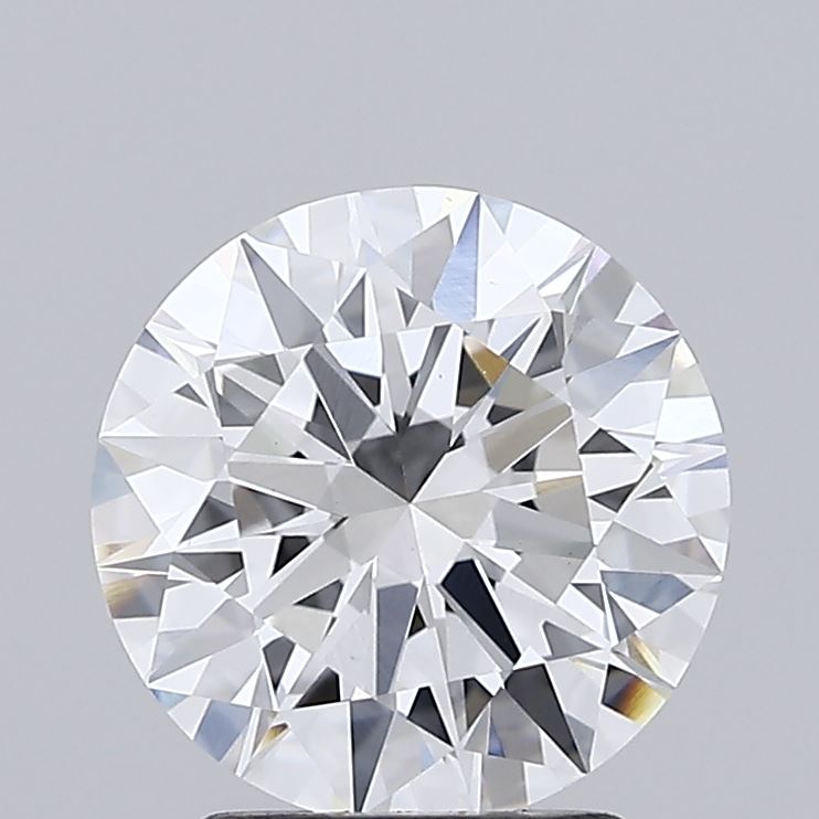 2.35 Carat Round Shaped, Ideal Cut, D Color, VVS2 Clarity, IGI Certified Lab Grown Diamond