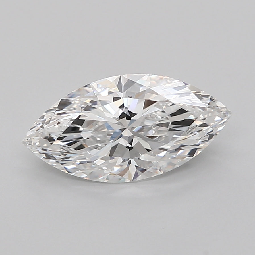 2.50 Carat Marquise Shaped, Ideal Cut, E Color, VVS2 Clarity, IGI Certified Lab Grown Diamond