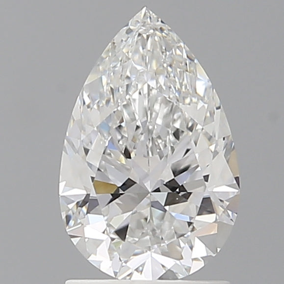 1.57 Carat Pear Shaped, Ideal Cut, E Color, VVS2 Clarity, IGI Certified Lab Grown Diamond
