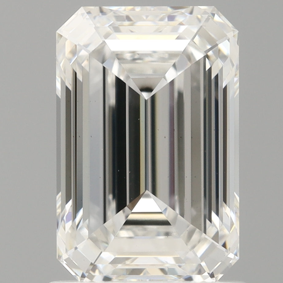 1.50 Carat Emerald Shaped, Ideal Cut, E Color, VS1 Clarity, IGI Certified Lab Grown Diamond