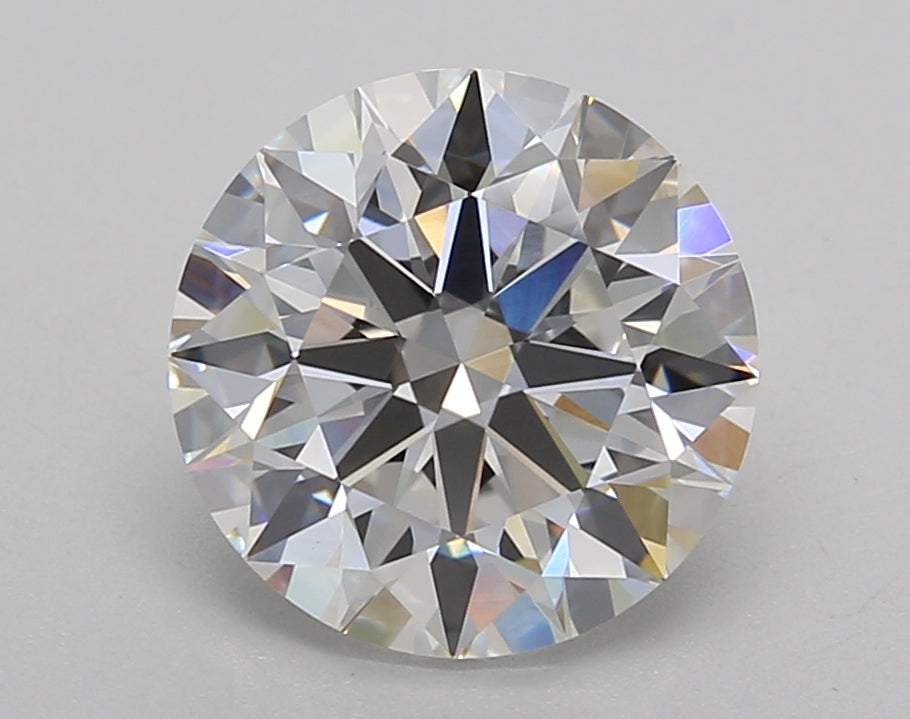 3.02 Carat Round Shaped, Ideal Cut, E Color, VVS2 Clarity, IGI Certified Lab Grown Diamond